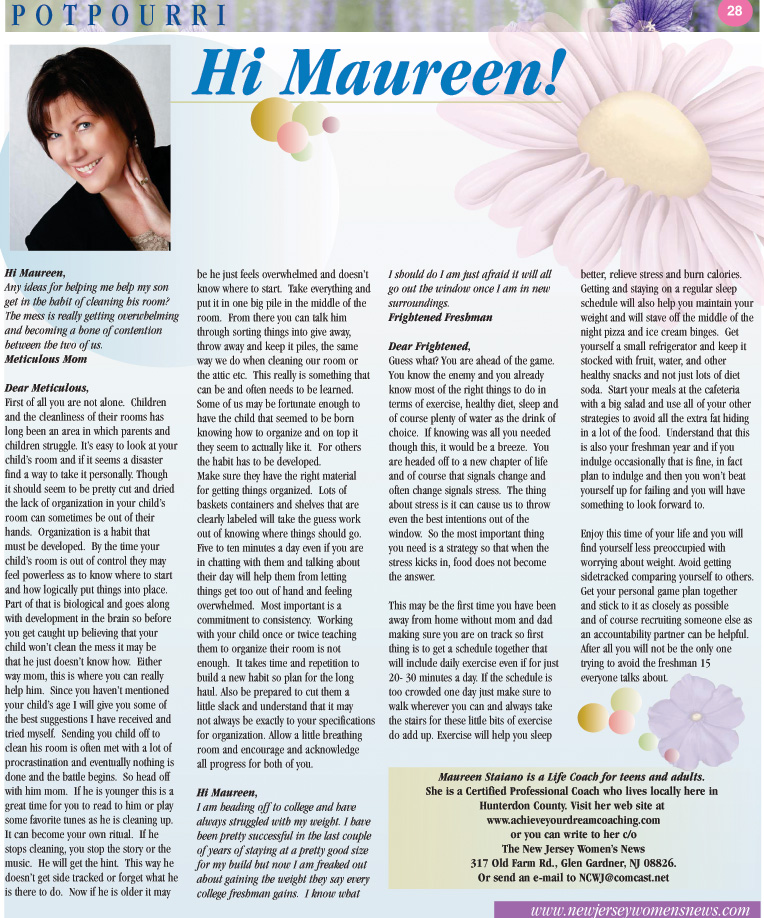 hi maureen